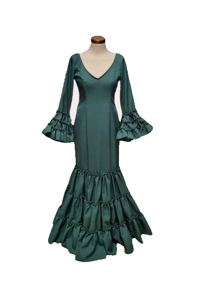 Green flamenco dress best sale